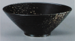 Салатник (Из серии Чёрная керамика с бронзовыми каплями)