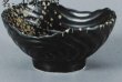 Салатник (Из серии Чёрная керамика с бронзовыми каплями)