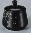 Сахарница  (Из серии Чёрная керамика с бронзовыми каплями)